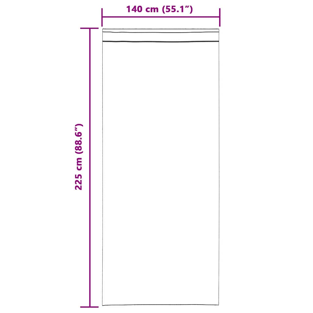 Függönyök függönyökkel 2 pcs Sötétszürke 140 x 225 cm Bársony