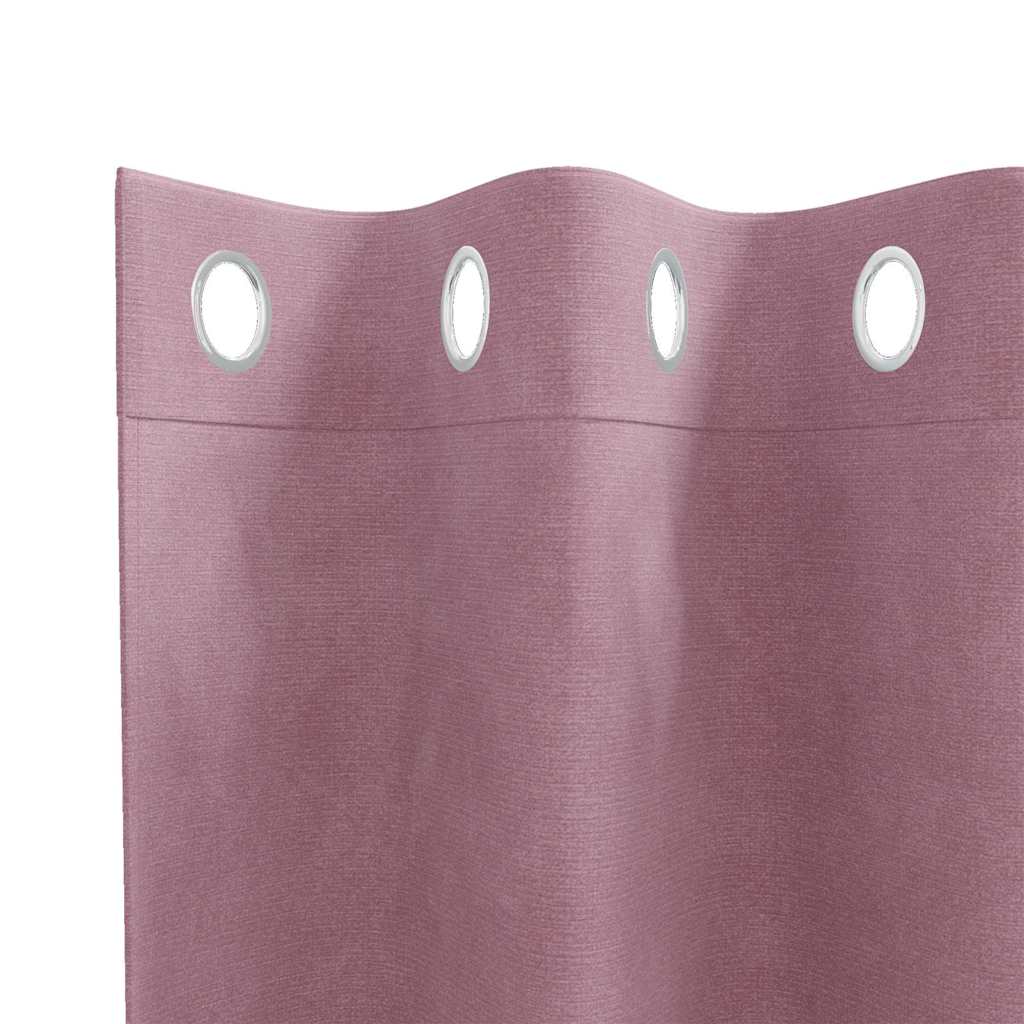 Függönyök 2 pcs Sötét rózsaszín 140 x 245 cm Bársony