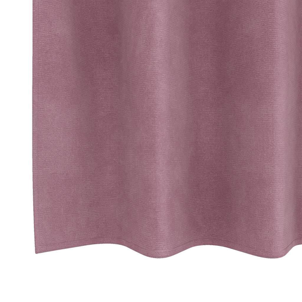 Függönyök 2 pcs Sötét rózsaszín 140 x 245 cm Bársony
