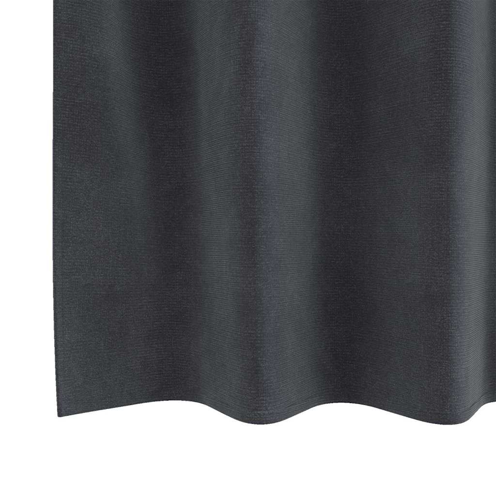 Függönyök függönyökkel 2 pcs Világosszürke 140 x 225 cm Bársony