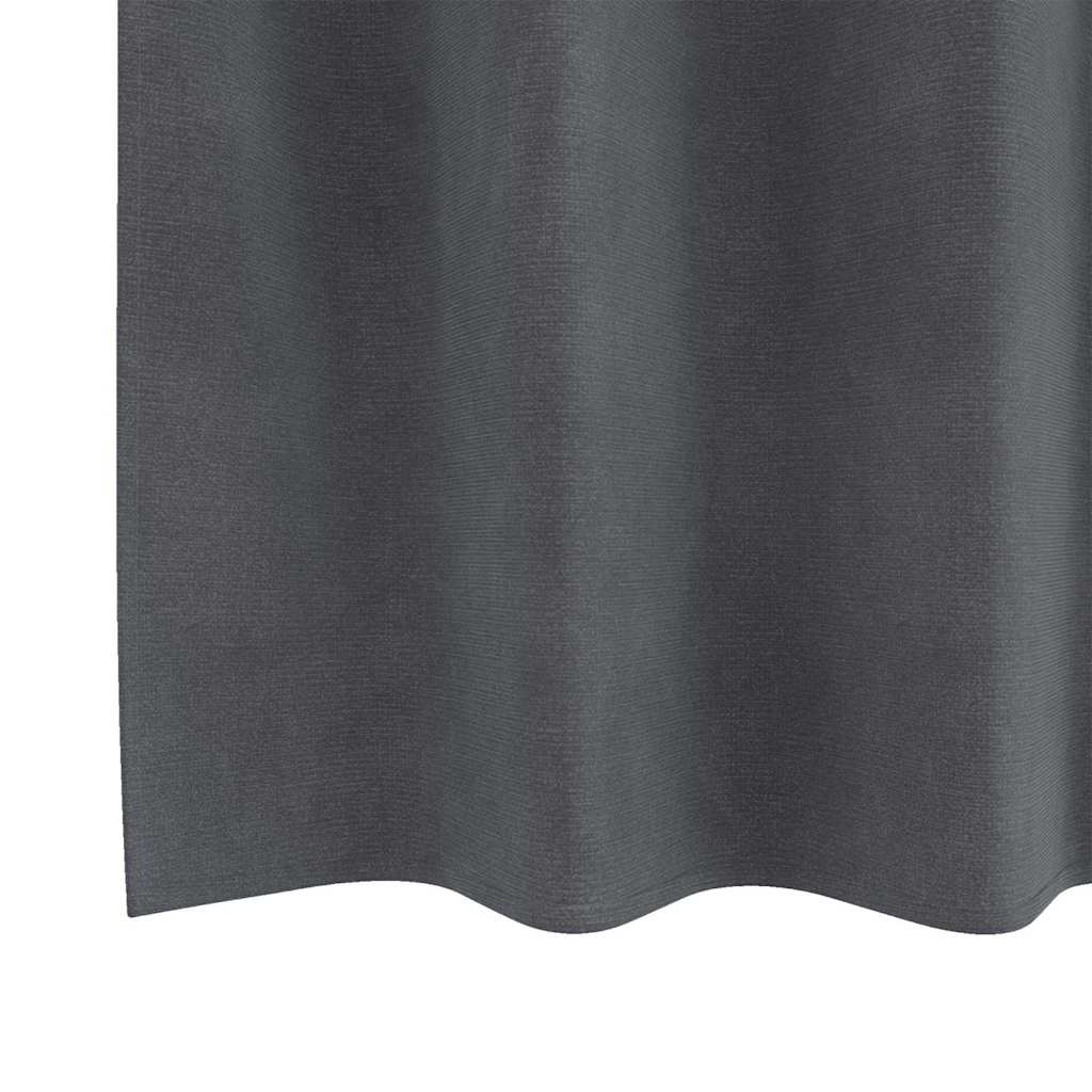 Függönyök függönyökkel 2 pcs Világosszürke 140 x 225 cm Bársony