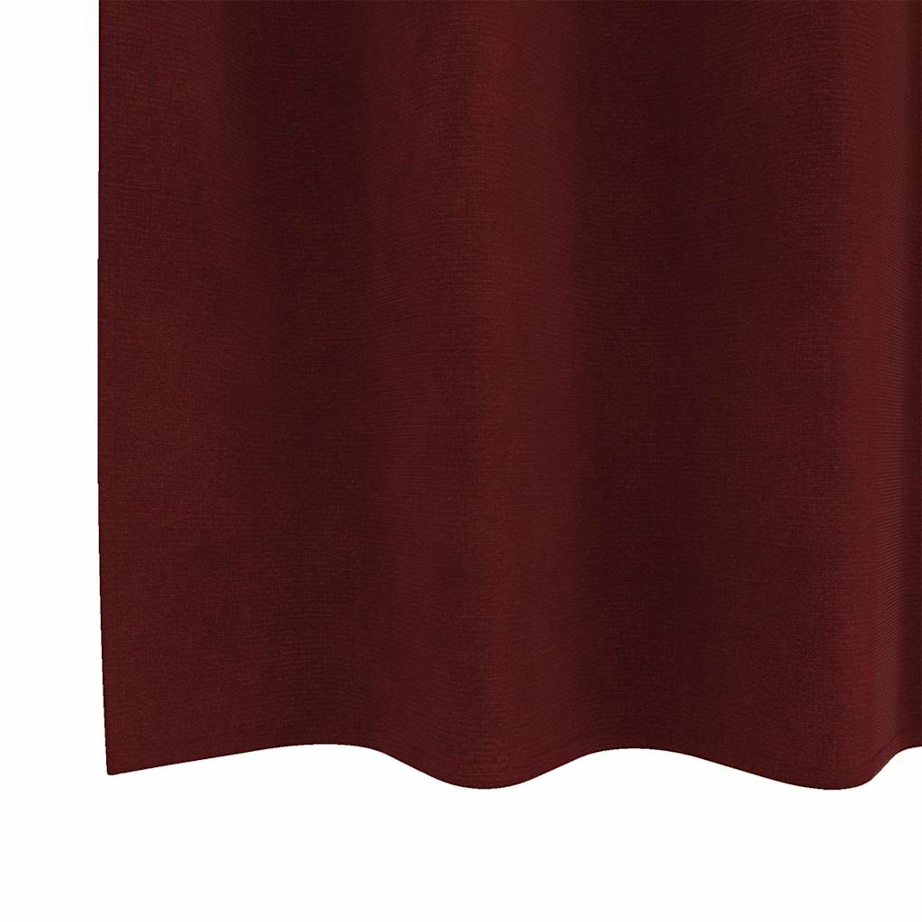 Függönyök függönyökkel 2 pcs bordó 140 x 245 cm Bársony