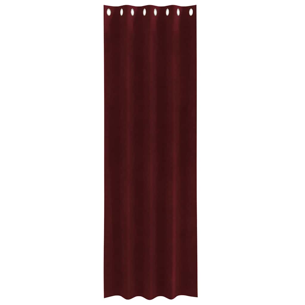 Függönyök függönyökkel 2 pcs bordó 140 x 245 cm Bársony