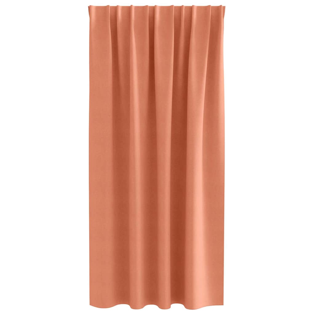 Függönyök függönyökkel 2 pcs Terrakotta Poliészter