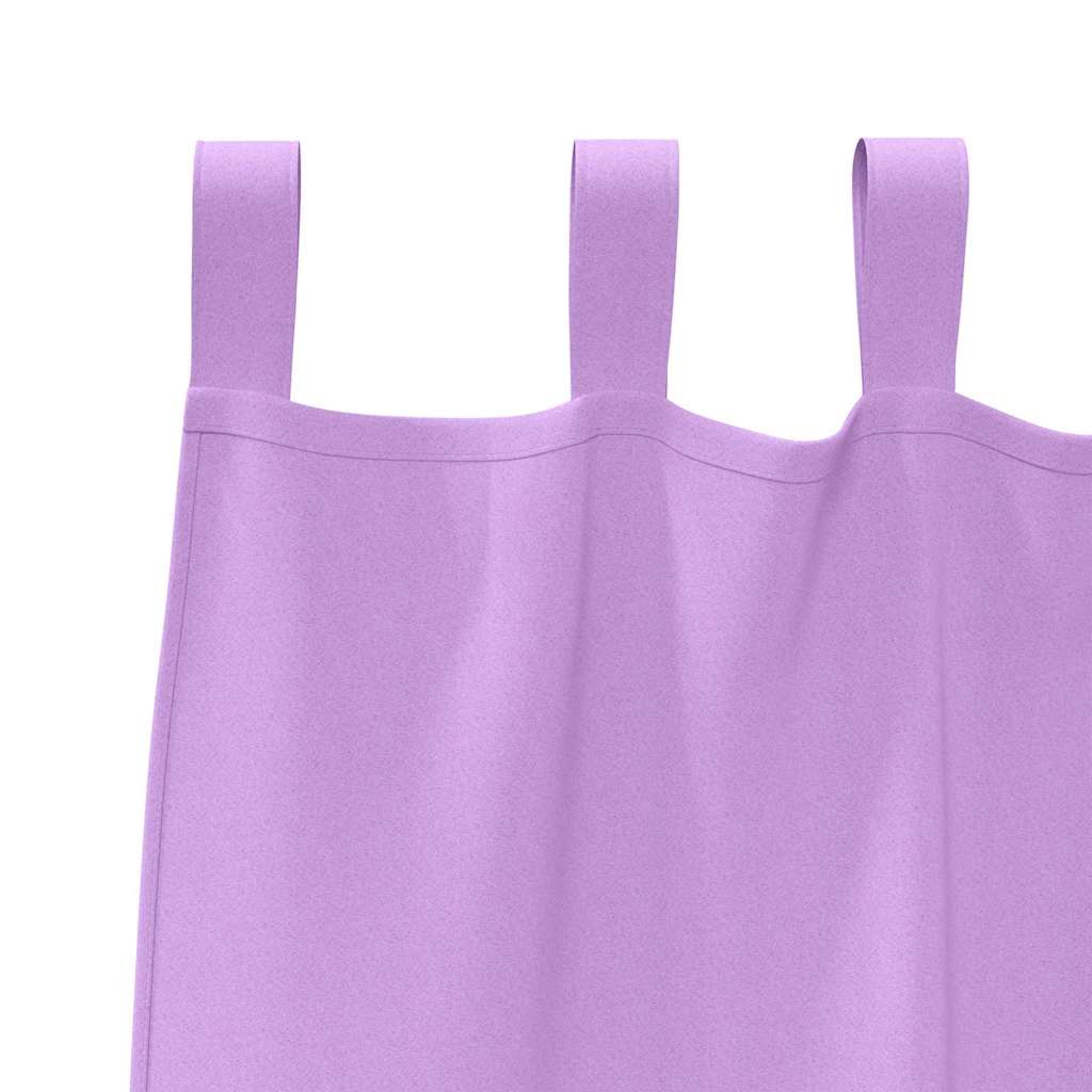Függönyök függönyökkel 2 pcs Lila Poliészter