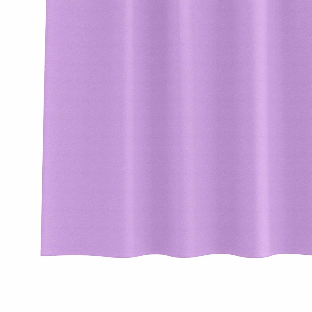 Függönyök függönyökkel 2 pcs Lila Poliészter