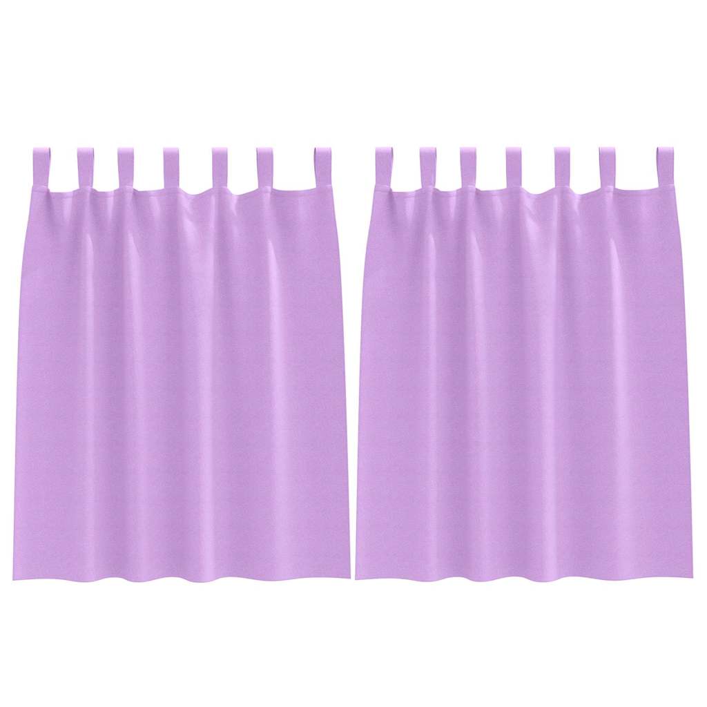 Függönyök függönyökkel 2 pcs Lila Poliészter