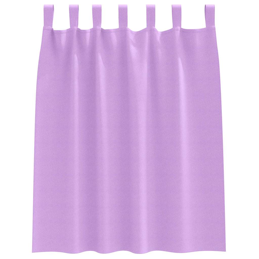 Függönyök függönyökkel 2 pcs Lila Poliészter