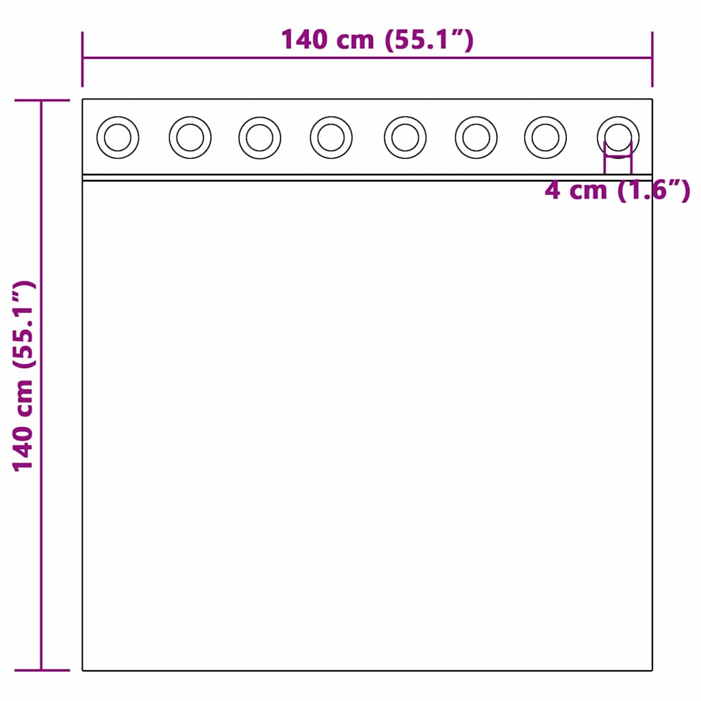 Függöny függönyökkel 2 pcs Szürke 140 x 140 cm Bársony
