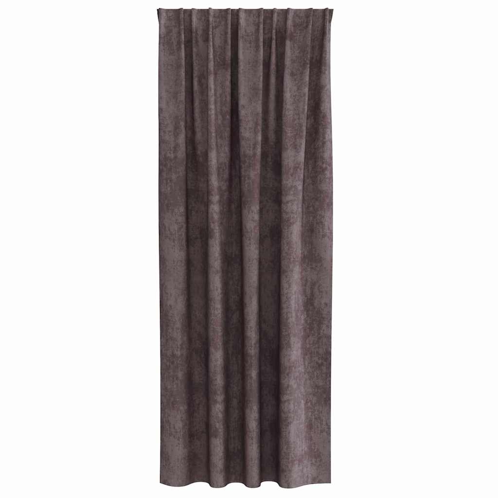 Függöny függönyökkel 2 pcs Barna 260 x 140 cm Bársony