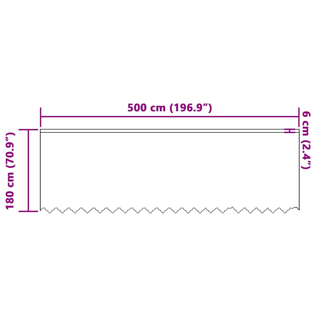 Függönyök függönyökkel Fehér 500 x 180 cm Poliészter