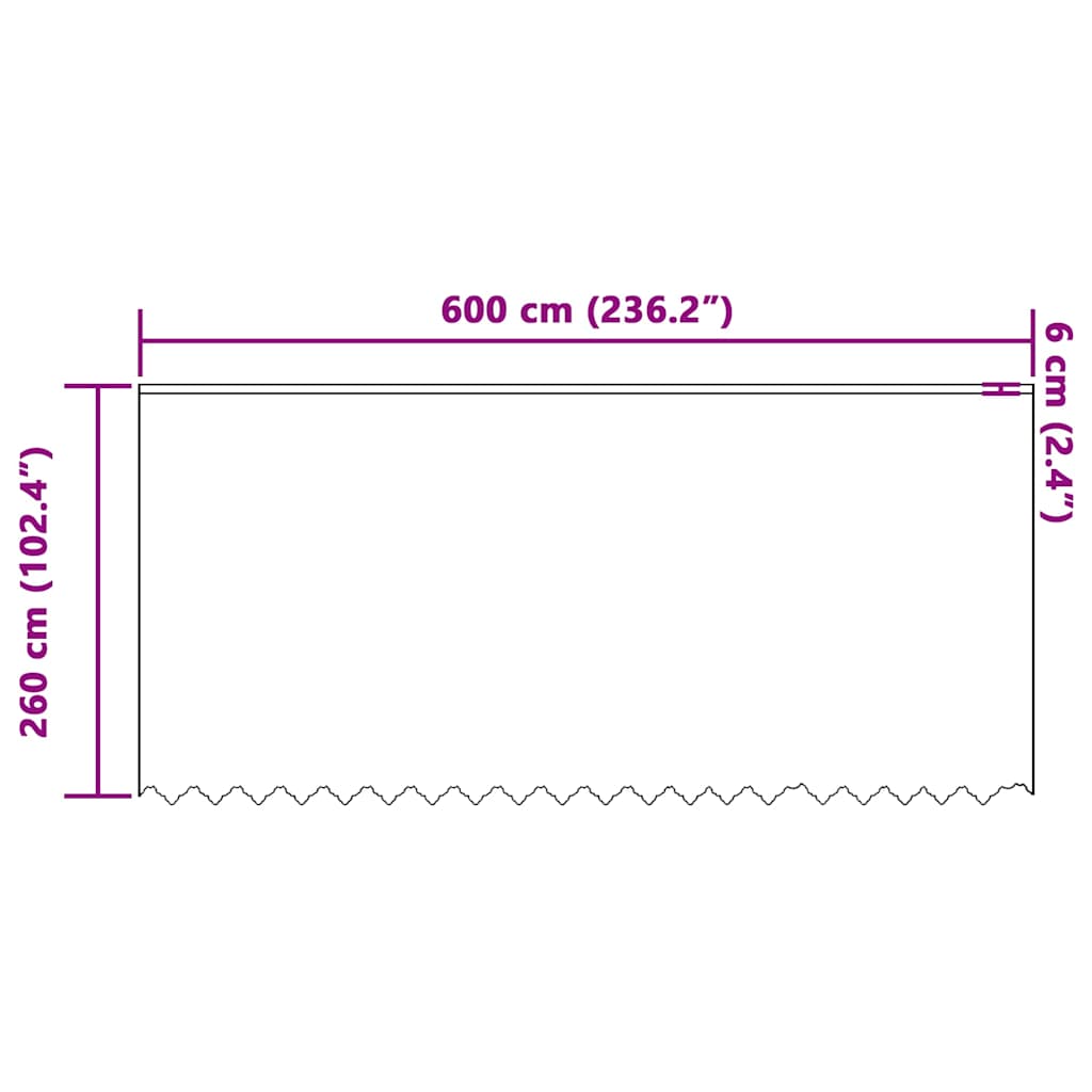 Függönyök függönyökkel Fehér 600 x 260 cm Poliészter