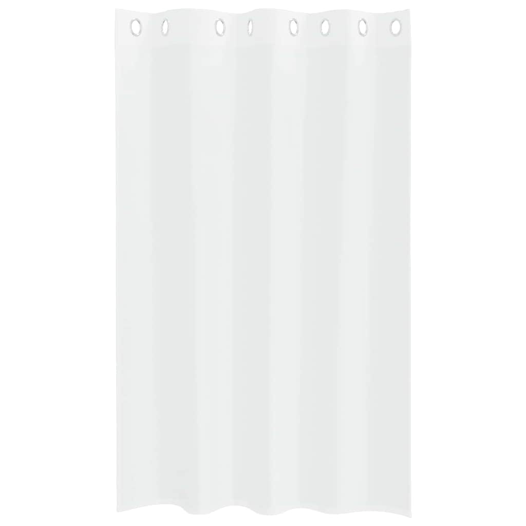 Függönyök függönyökkel 2 pcs Fehér 140x175cm Poliészter