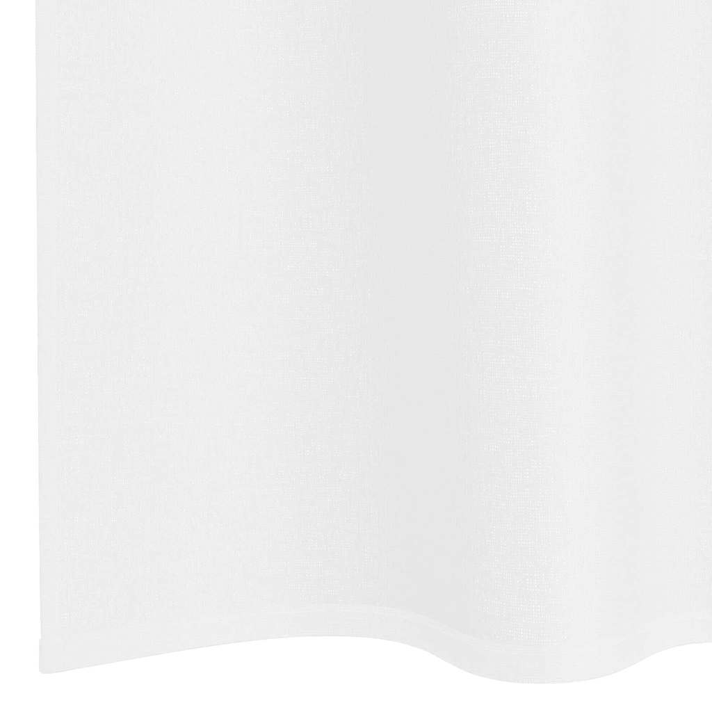 Függönyök függönyökkel 2 pcs Fehér 140x175cm Poliészter
