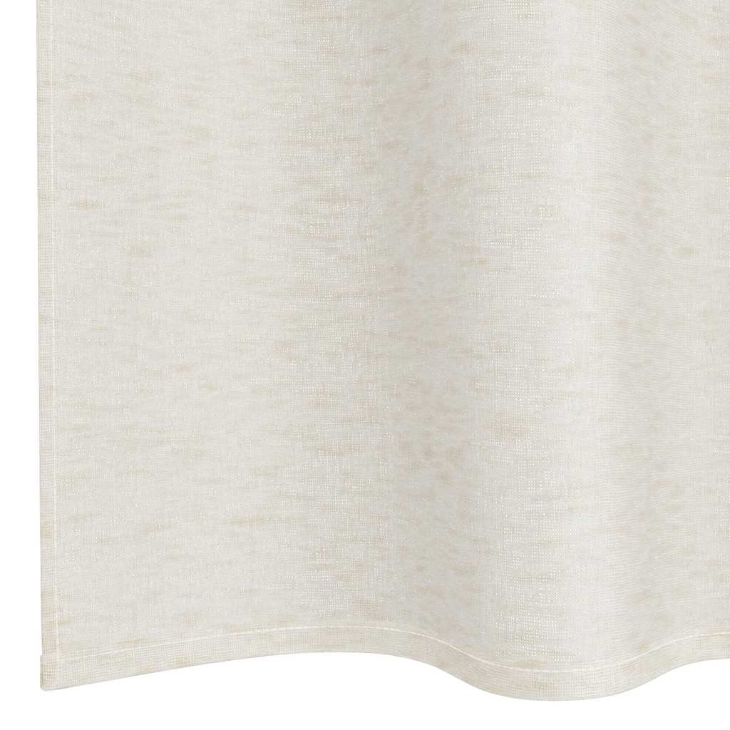 Függönyök függönyökkel 2 pcs Krém 140x175cm Poliészter