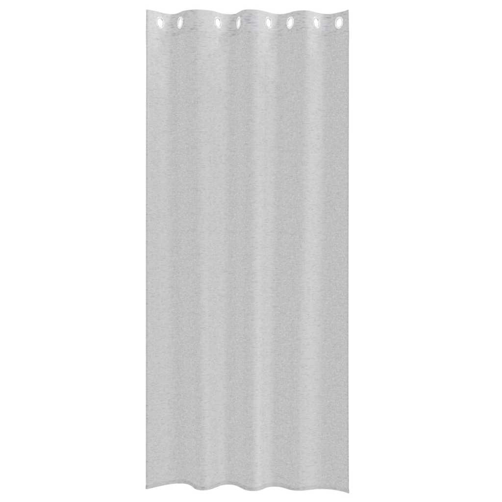 Függönyök függönyökkel 2 pcs Világosszürke 140x175cm Poliészter