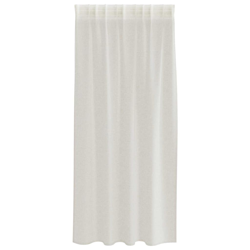 Függönyök függönyökkel 2 pcs Krém 140x175cm Poliészter