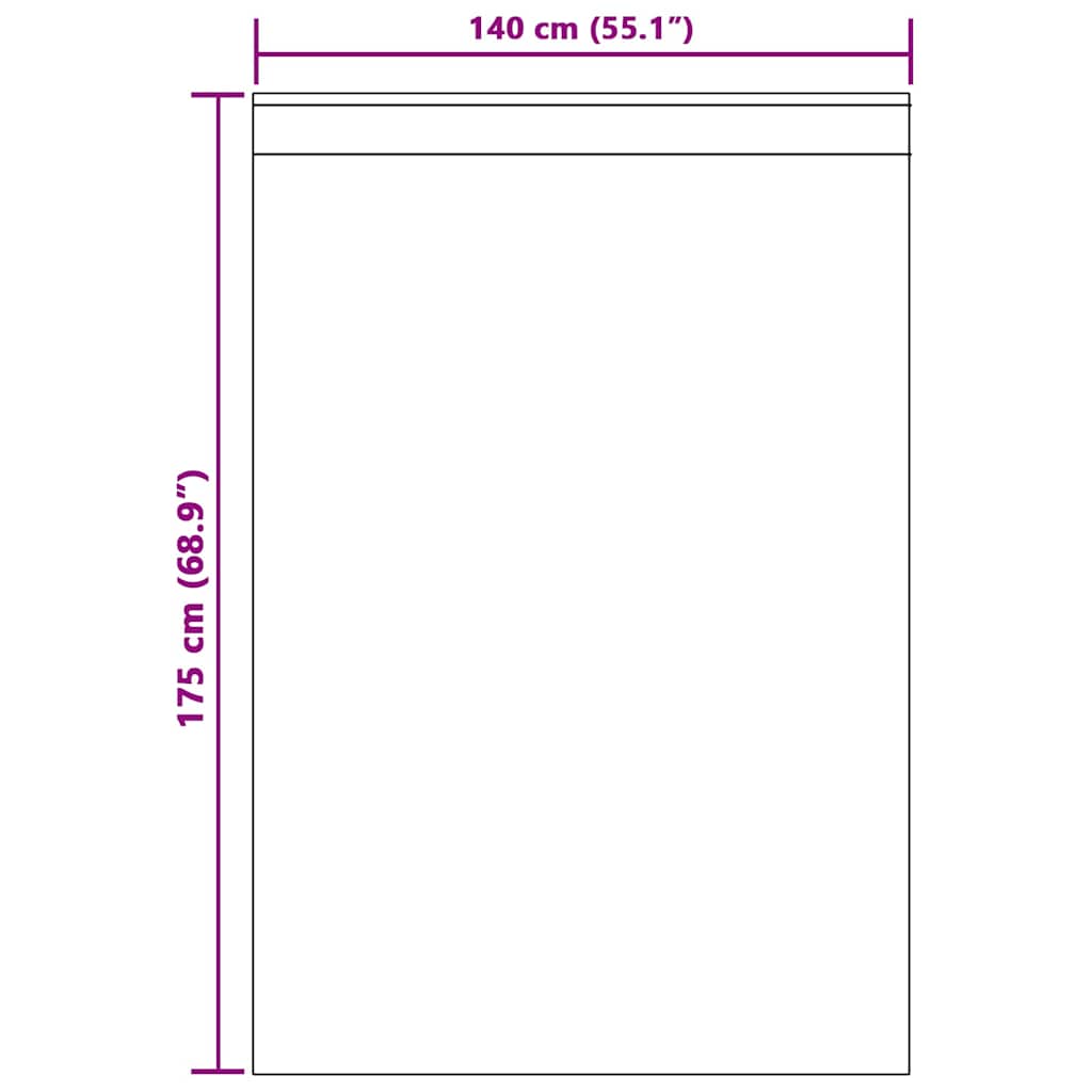Függönyök függönyökkel 2 pcs Krém 140x175cm Poliészter