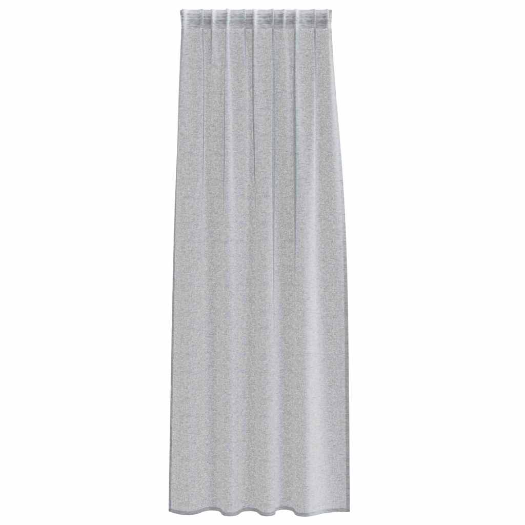 Függönyök függönyökkel 2 pcs Sötétszürke 140x175cm Poliészter