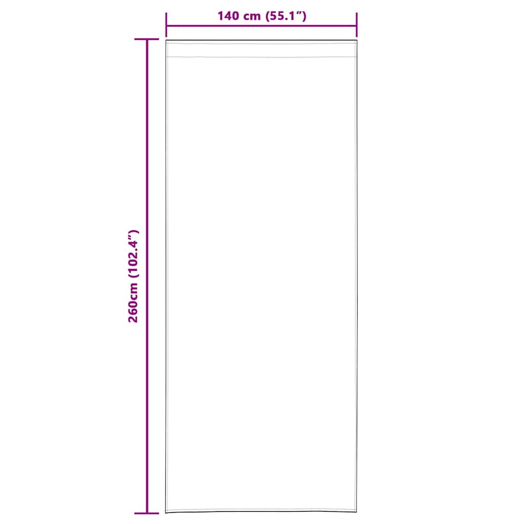 Függönyök függönyökkel 2 pcs Sötétszürke 140x175cm Poliészter