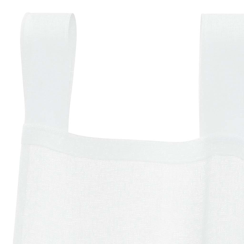 Függönyök függönyökkel 2 pcs Fehér 140x175cm Poliészter