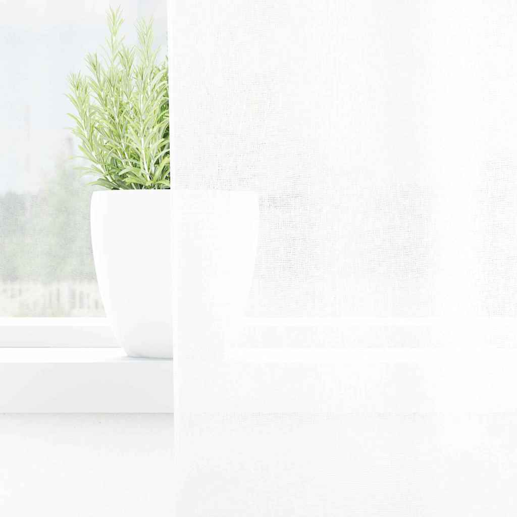 Függönyök függönyökkel 2 pcs Fehér 140x175cm Poliészter