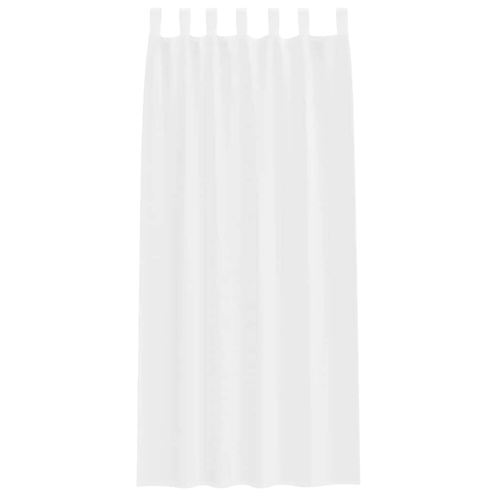 Függönyök függönyökkel 2 pcs Fehér 140x175cm Poliészter