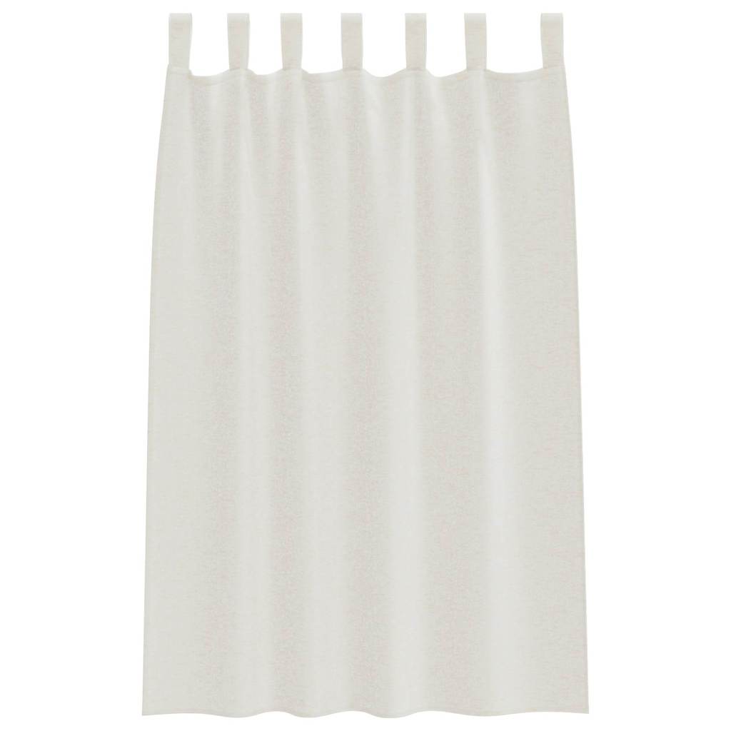 Függönyök függönyökkel 2 pcs Krém 140x175cm Poliészter