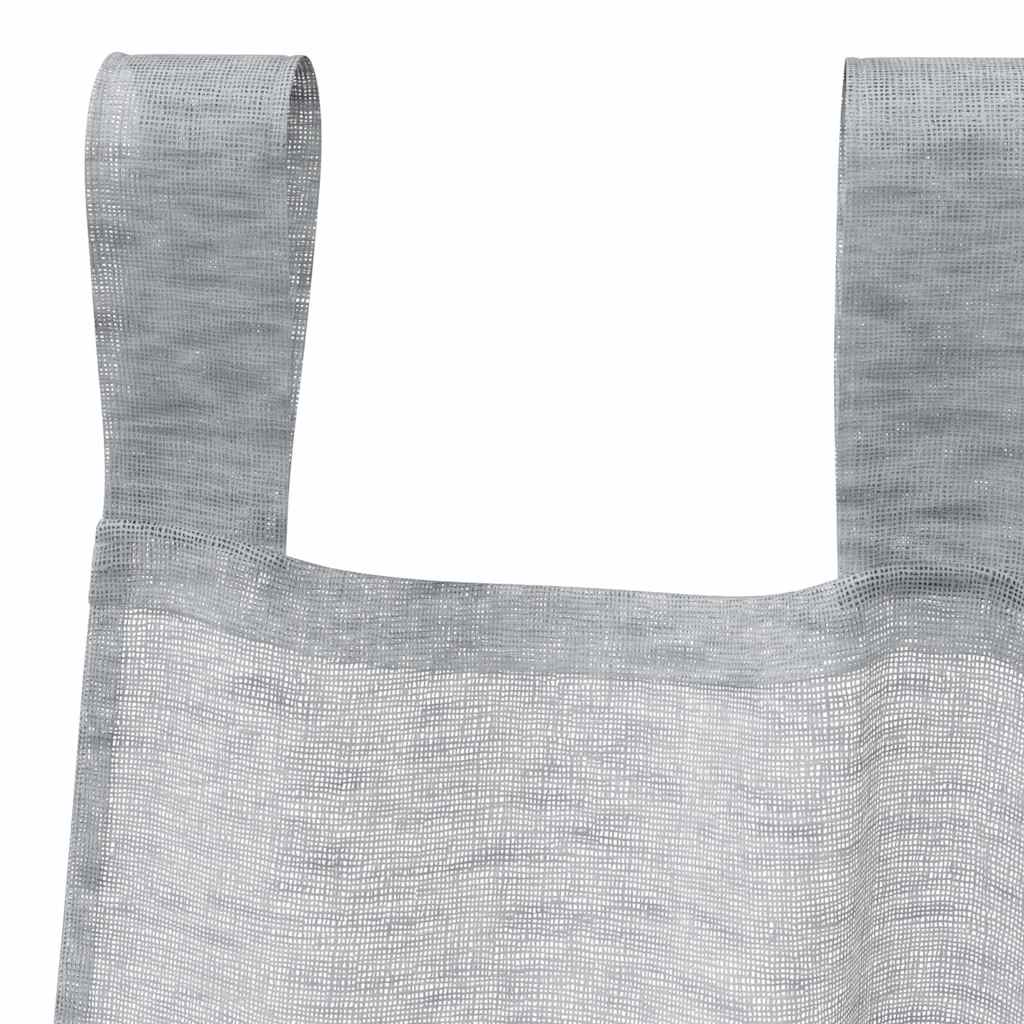 Függönyök függönyökkel 2 pcs Sötétszürke 140x175cm Poliészter