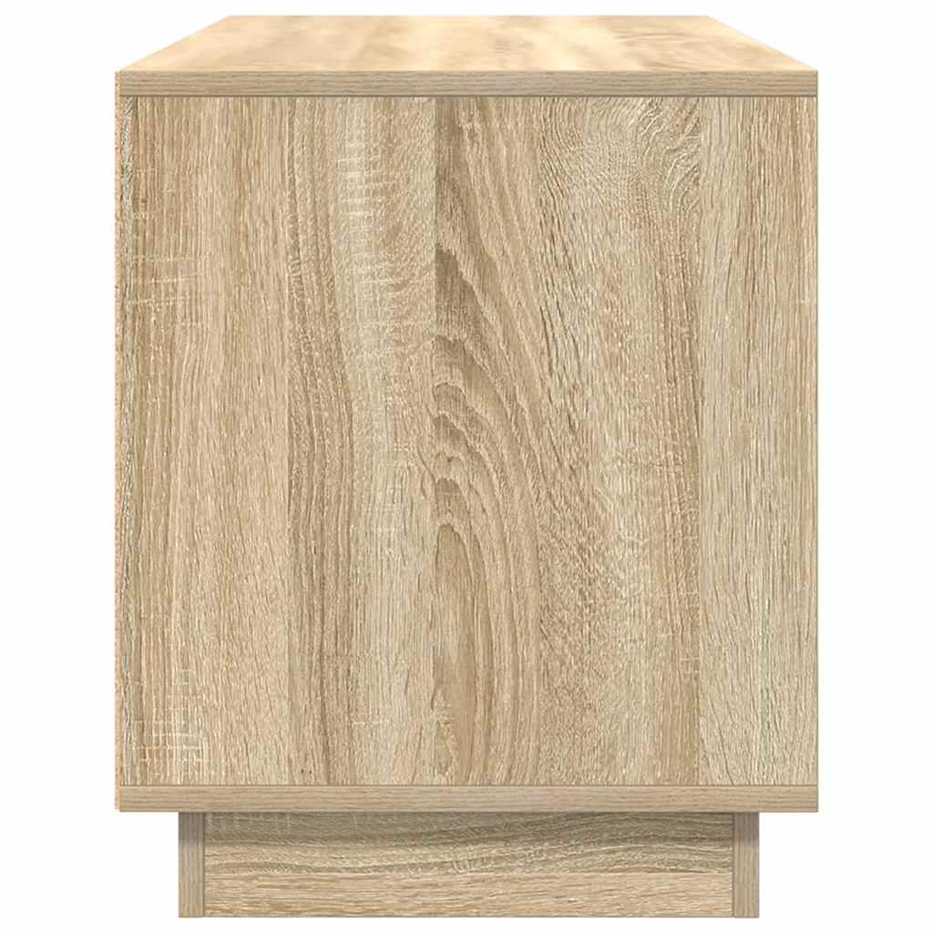 sonoma-tölgy színű TV-szekrény LED-lámpákkal 100x41x50 cm