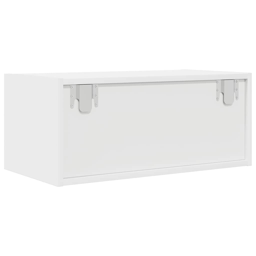 2 db fehér szerelt fa TV-szekrény 60x31x25,5 cm