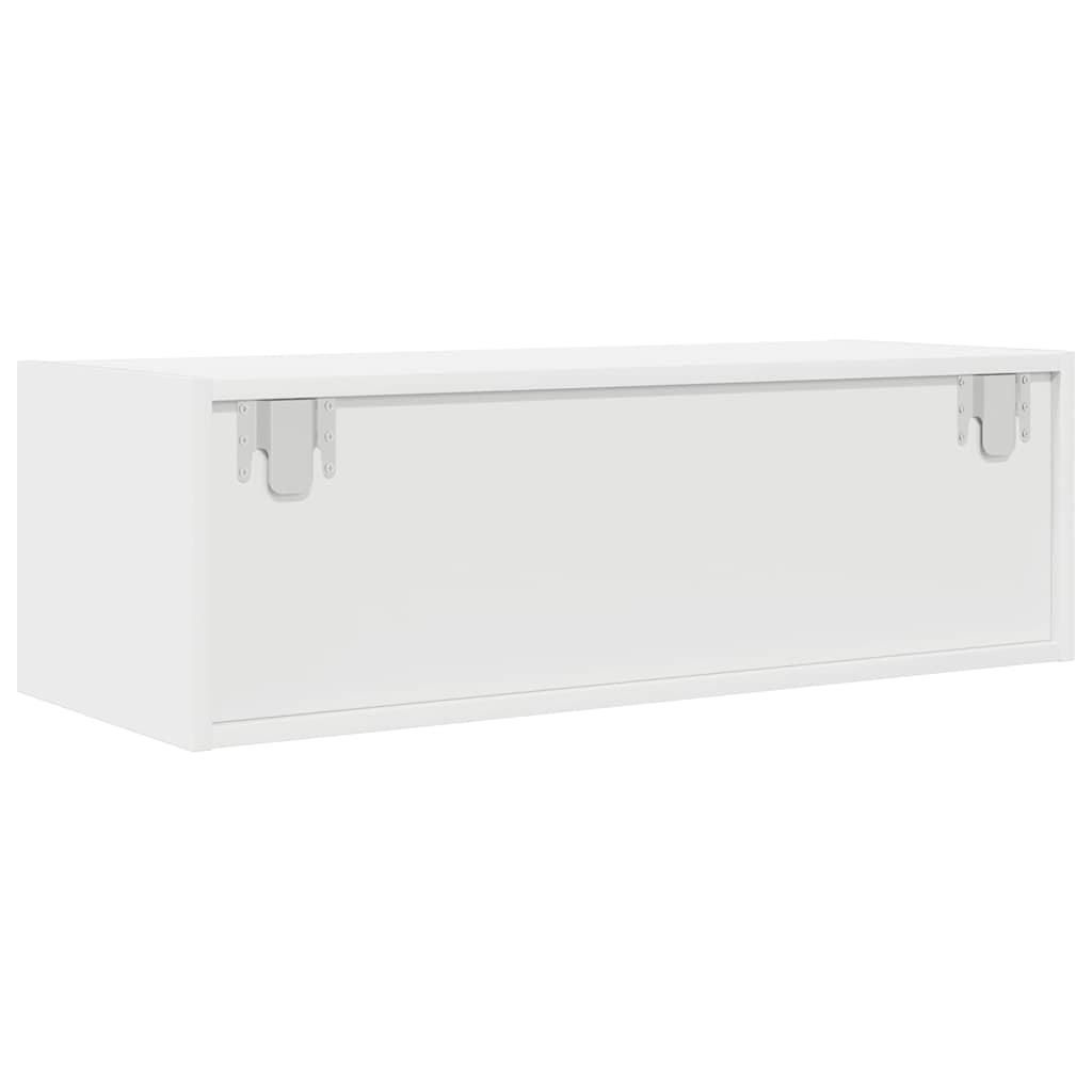 2 db fehér szerelt fa TV-szekrény 80x31x25,5 cm