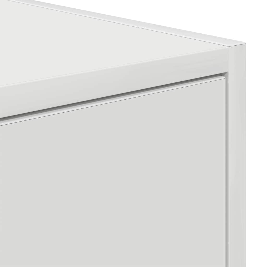 2 db fehér szerelt fa TV-szekrény 100x31x25,5 cm