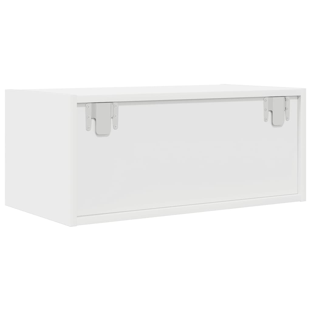 2 db fehér szerelt fa TV-szekrény 60x31x25,5 cm
