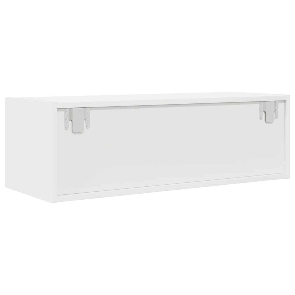2 db fehér szerelt fa TV-szekrény 80x31x25,5 cm