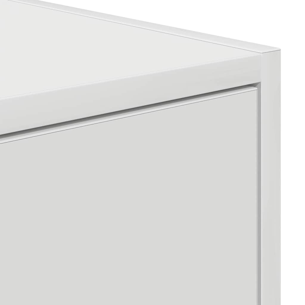 2 db fehér szerelt fa TV-szekrény 80x31x25,5 cm