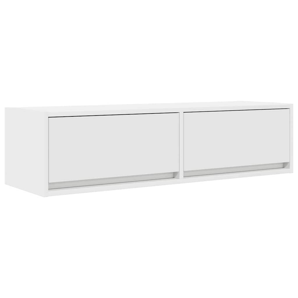 TV szekrény fiókkal Fehér 100 x 31 x 25,5 cm Faanyag