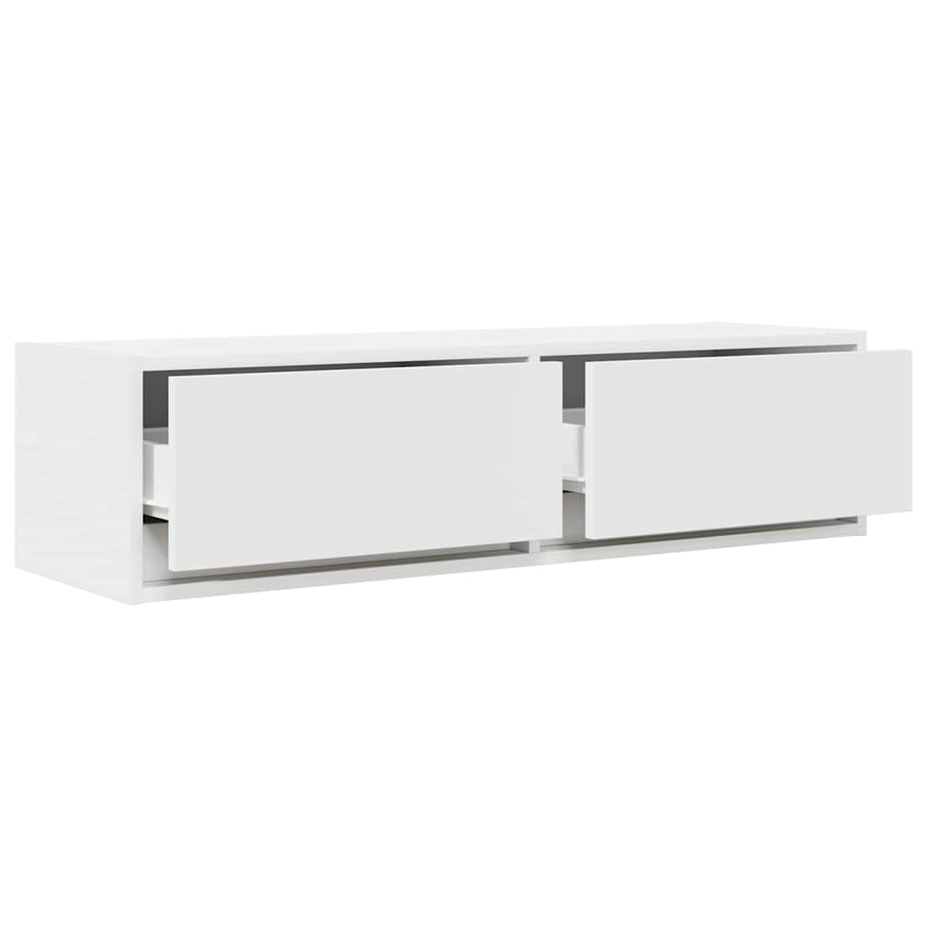 TV szekrény fiókkal Fehér 100 x 31 x 25,5 cm Faanyag