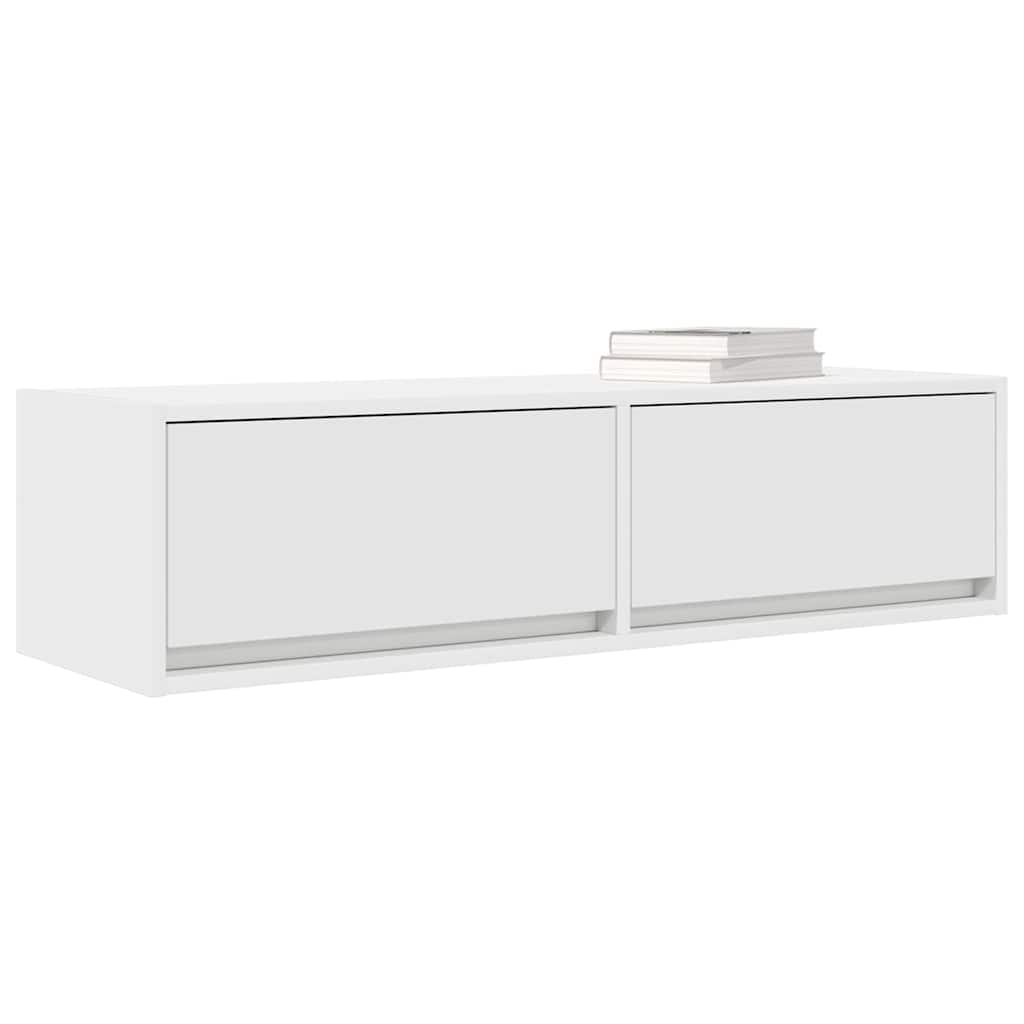 TV szekrény fiókkal Fehér 100 x 31 x 25,5 cm Faanyag