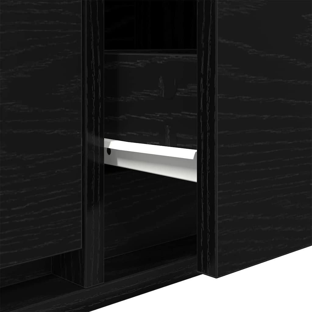 TV szekrény fiókkal Musta tammi 100 x 31 x 25,5 cm Faanyag