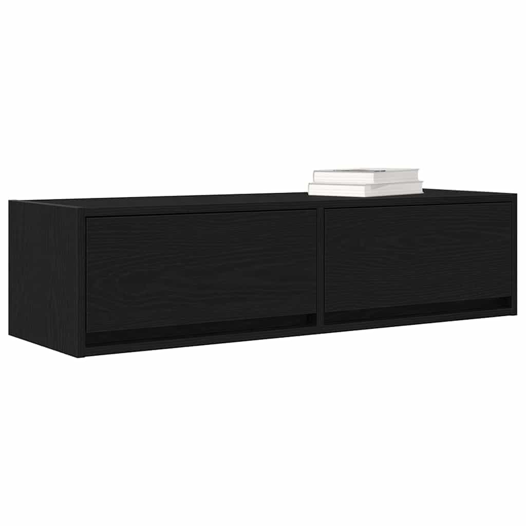 TV szekrény fiókkal Musta tammi 100 x 31 x 25,5 cm Faanyag