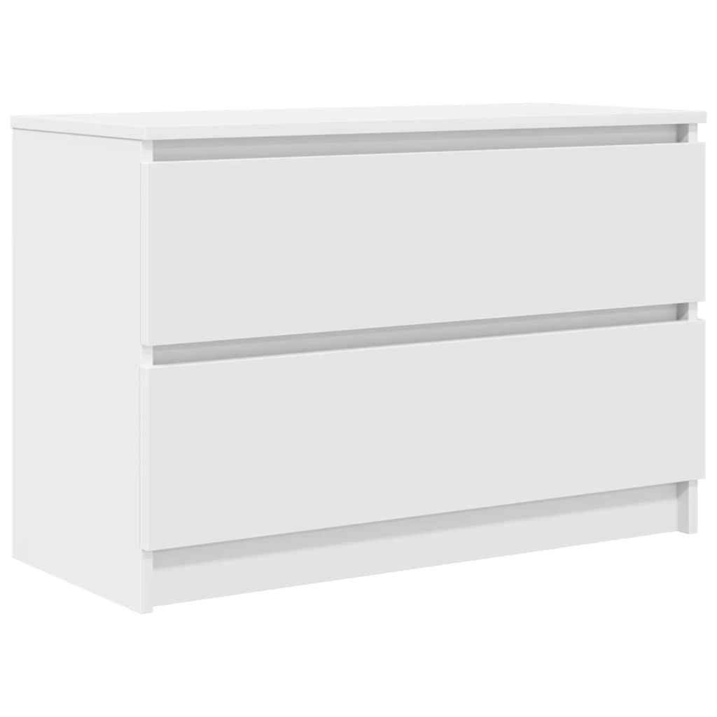fehér szerelt fa TV-szekrény 80x35x54 cm