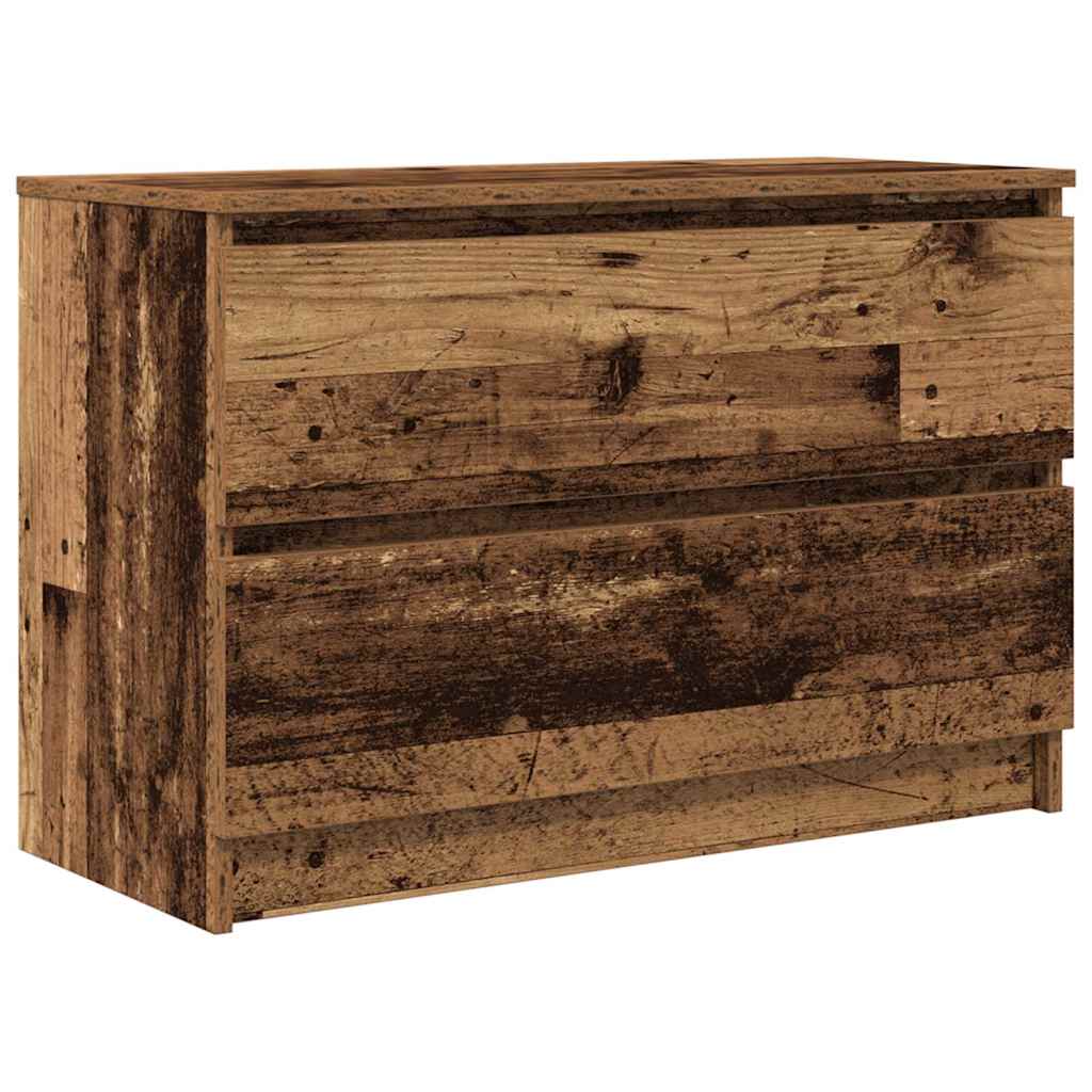antik hatású szerelt fa TV-szekrény 80x35x54 cm