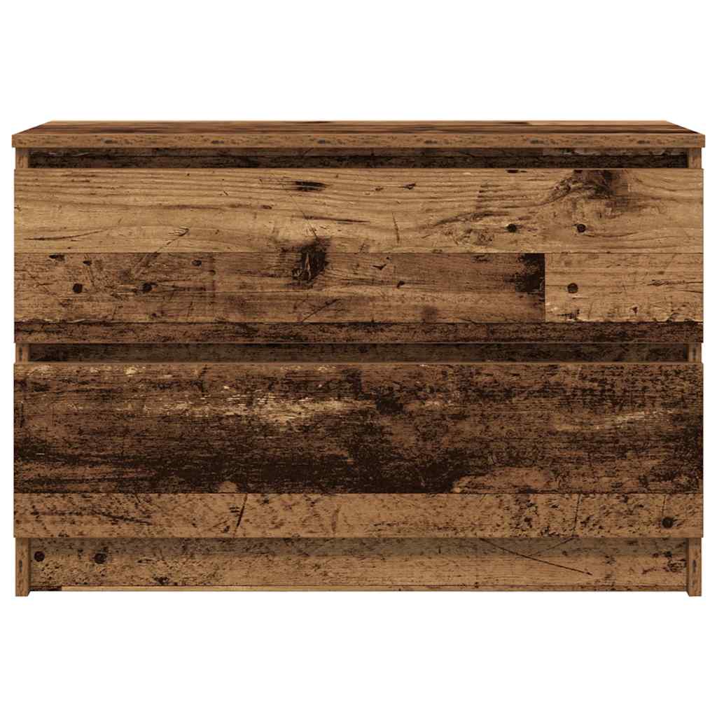 antik hatású szerelt fa TV-szekrény 80x35x54 cm