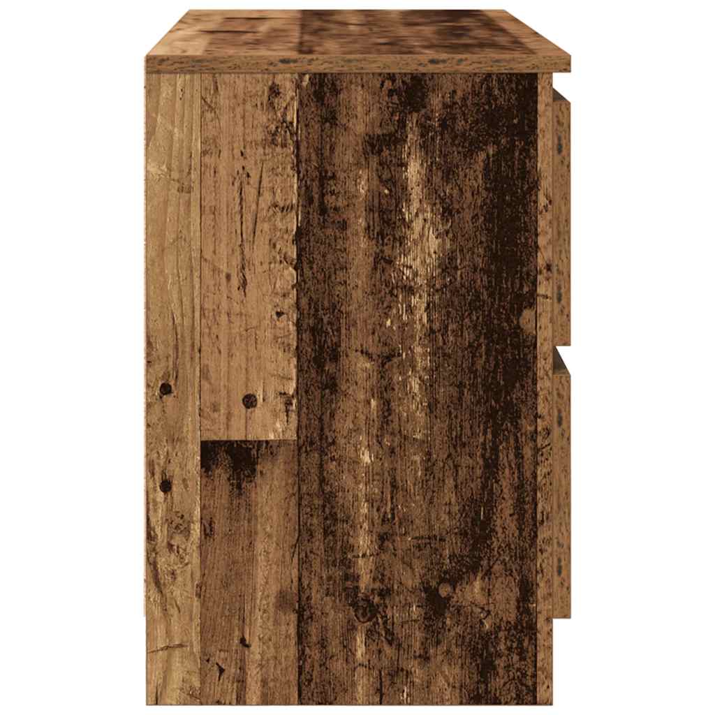 antik hatású szerelt fa TV-szekrény 80x35x54 cm