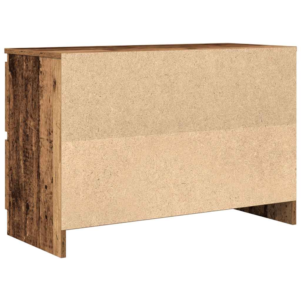 antik hatású szerelt fa TV-szekrény 80x35x54 cm