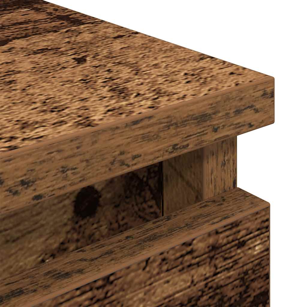 antik hatású szerelt fa TV-szekrény 80x35x54 cm