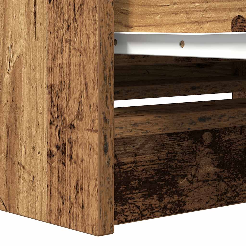 antik hatású szerelt fa TV-szekrény 80x35x54 cm