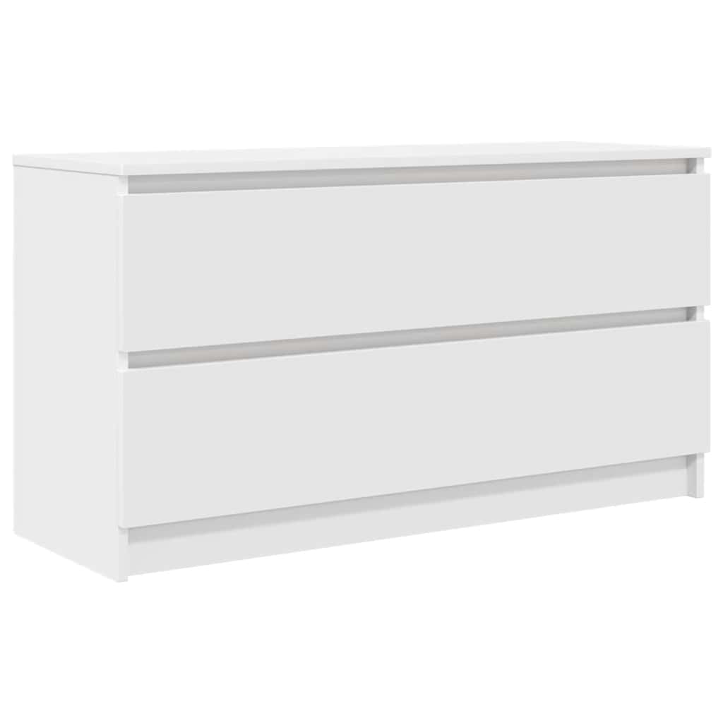 fehér szerelt fa TV-szekrény 100x35x54 cm
