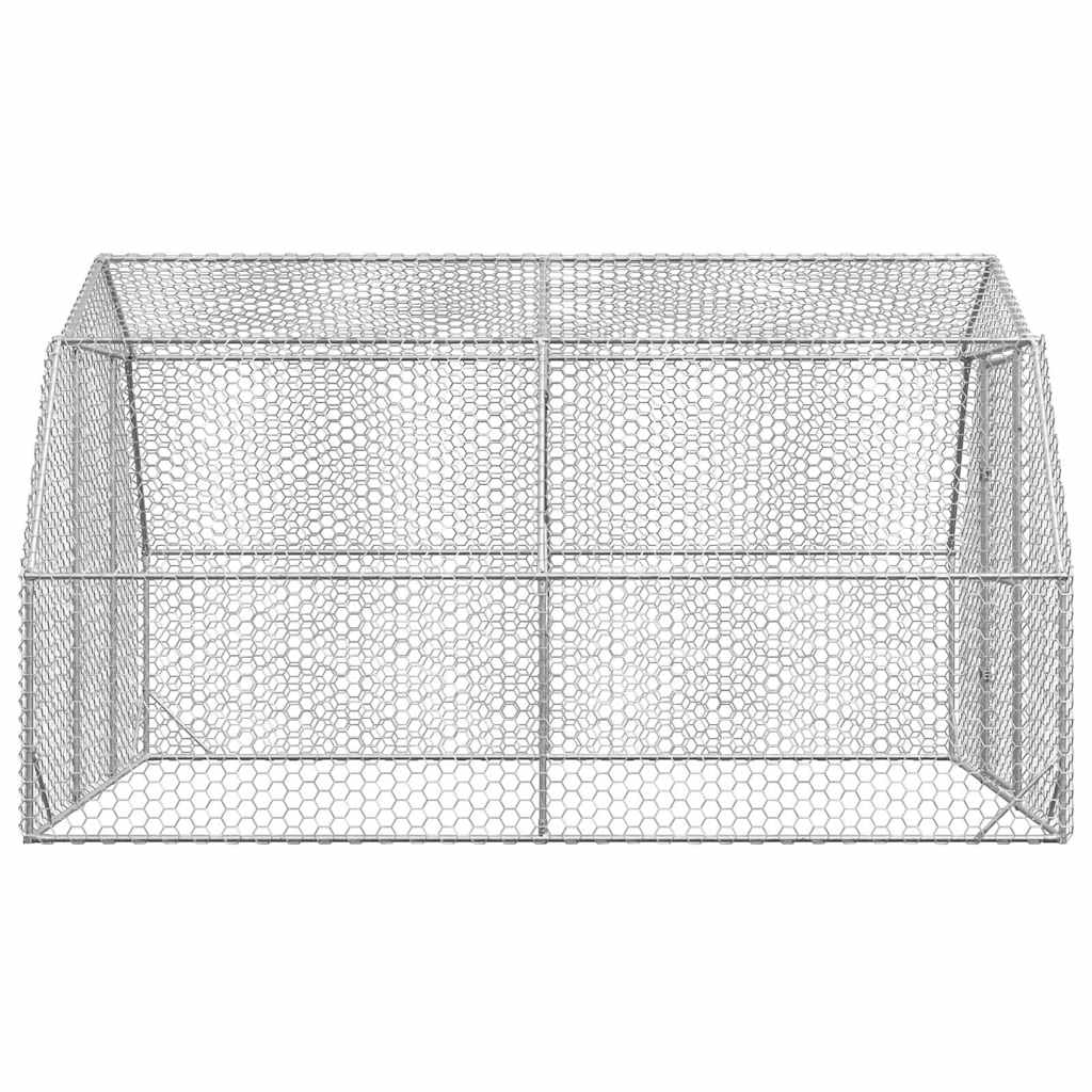 Csirkefuttató 2,5x4x2,25 m horganyzott acél